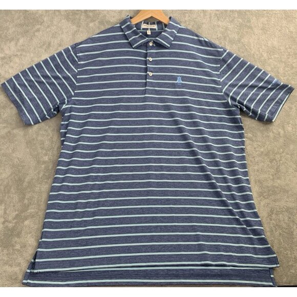 Peter Millar Shirt Mens XL Summer Comfort Golf Polo Saturday Team Embroidered - Picture 1 of 11